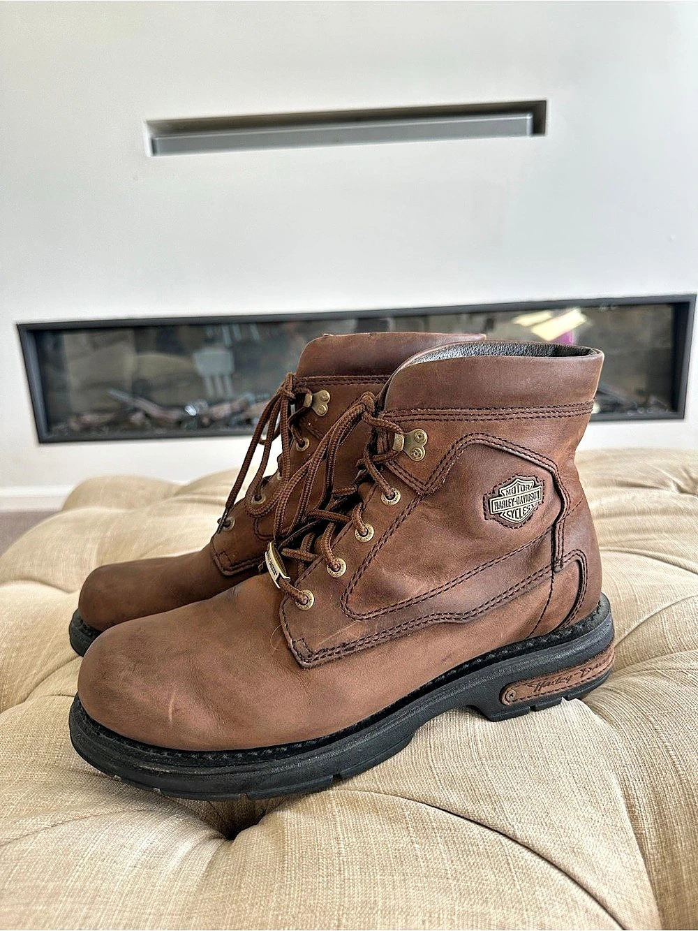 Harley-Davidson Brown Work Boots US 9.5 D